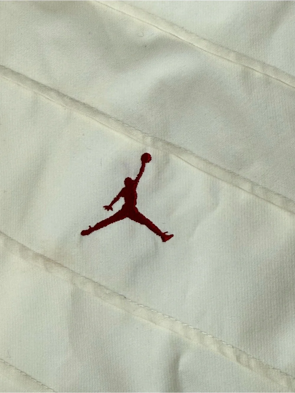 Jordan White Hooded Windbreaker Jacket Men’s M Y2K Jumpman Streetwear